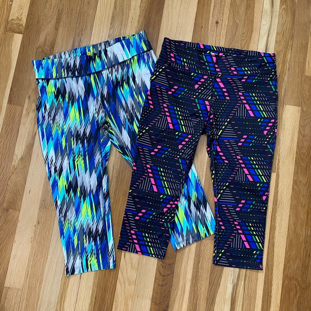Xersion Bundle Of Two Athletic Capri Pants
